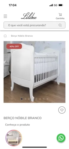 Berço nobile branco Lilibee