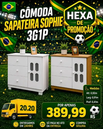 Cómoda Sapateira Sophie