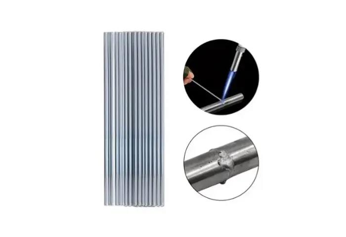 Solda De Alumínio Haste Com Núcleo De Fluxo Baixa Temperatura Fácil Derreter 1.6mm * 33cm 