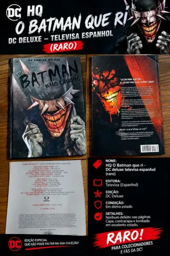 HQ batman Que ri , DC deluxe televisa ( espanhol raro ) em ótimo estado !!!