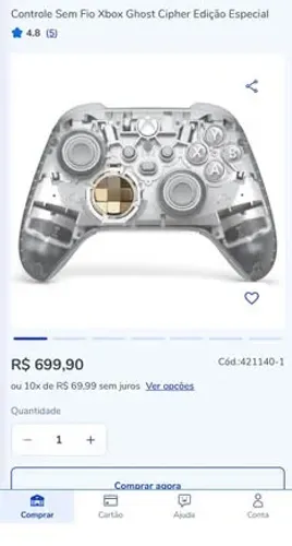 Controle do Xbox Wireless Controller edição especial - 5 meses de uso