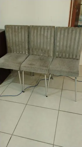 cadeiras de jantar estofadas escolha 1 unidade ou 2 unidades