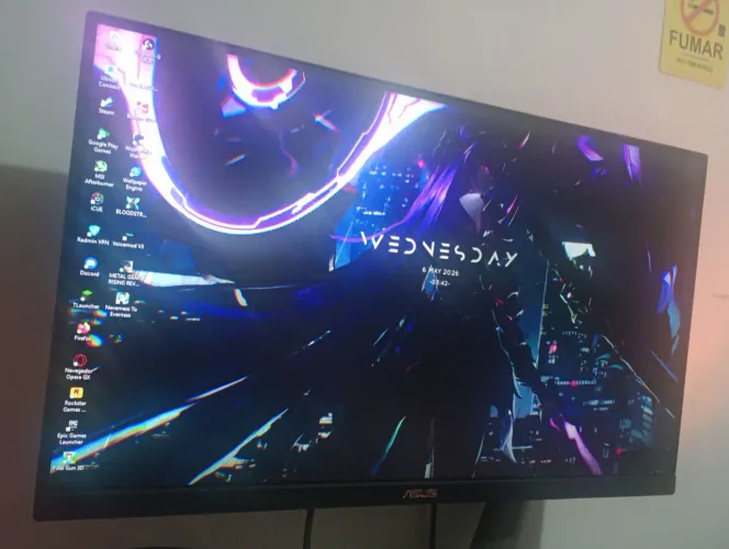 Monitor ASUS TUF Gaming 27" 240Hz 0.3ms VG279QM5A - 1 Mês de Uso (Leia a Descrição)