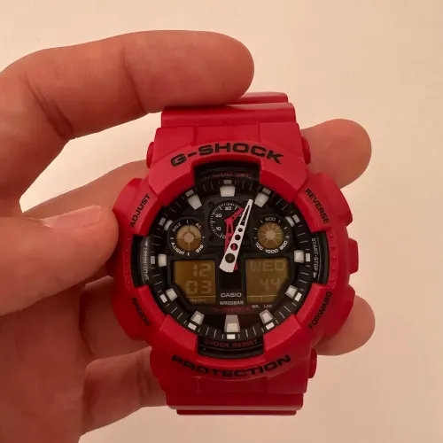 Relógio G-Shock GA-100B vermelho Original
