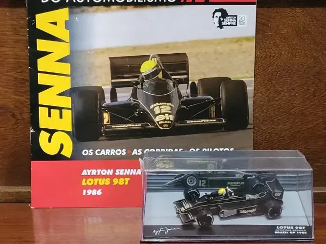 Ayrton Senna Lotus 98T 1986 Lendas Brasileiras do Automobilismo F1 Carrinho Miniatura 1/43