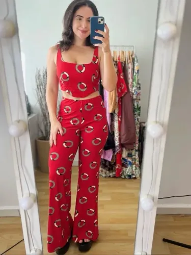 Calça farm nova tuca poá G
