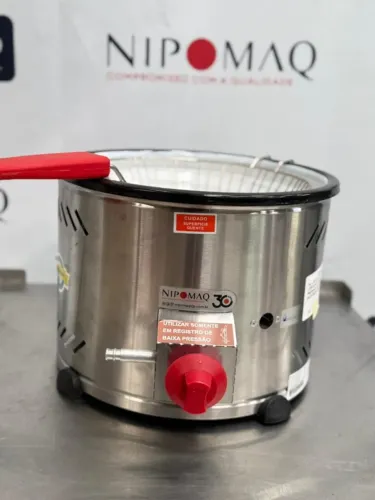 TH.1.318 TACHO 3,5 LITROS GAS BAIXA PRESSÃO COM PENEIRA 24CM BACIA ESMALTADA - MARCHESONI