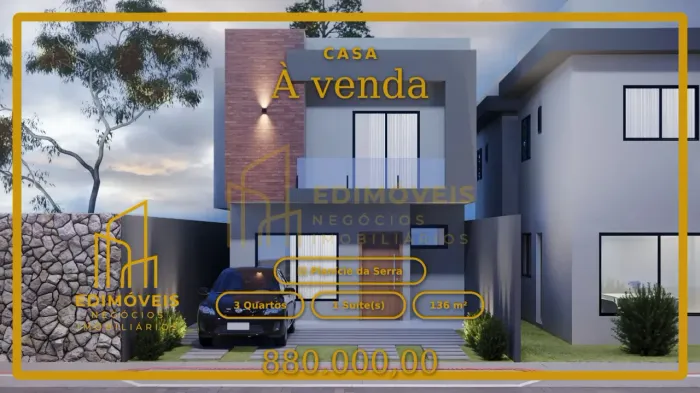 Espaço e Conforto em Planície da Serra: Casa com 3 Quartos e 2 Vagas