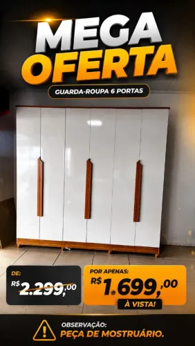 Promoção Guarda roupa peça mostruário