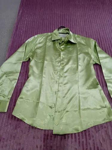 Camisa de cetim social