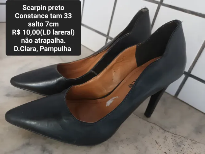 Scarpin preto Constance 33
