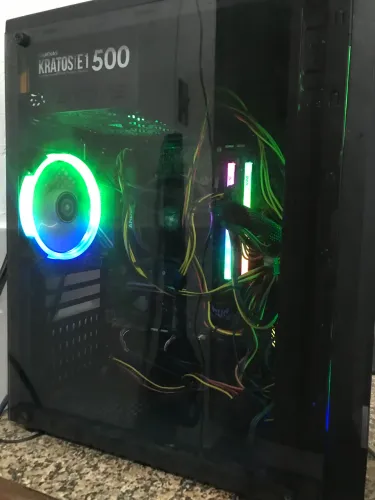 Pc gamer Ryzen 5600gt 32gb ram com monitor