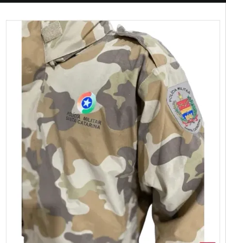 JAQUETA ANORAQUE CAMUFLADA PPT PMSC DUPLA FACE UNISSEX  