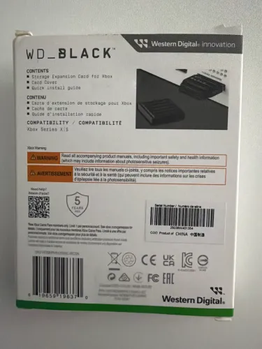 WD Black 512GB para Xbox series S / X