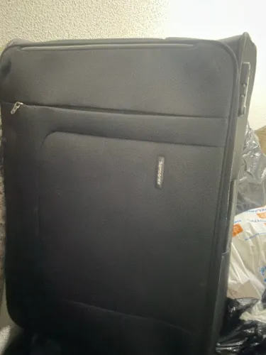 Mala Samsonite Grande Original - Preta - Precisa Trocar 1 Roda 