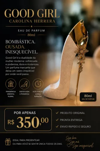 VENDO PERFUME IMPORTADO ORIGINAL GOOD GIRL