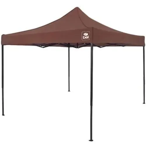 Tenda Gazebo Dobravel Sanfonada 3 X 3 M Pagoda Marrom Articulada