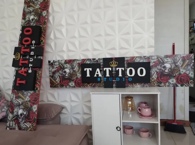 Placas de Madeira 3D para Studio de TATTOO Promoção