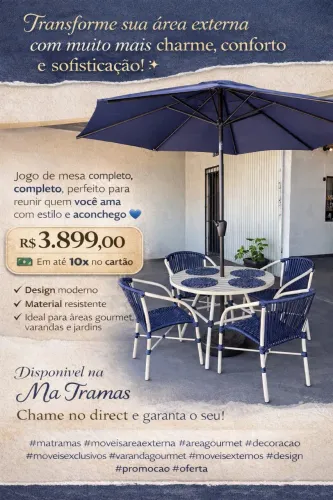 Jogo de mesa com Ombrelone