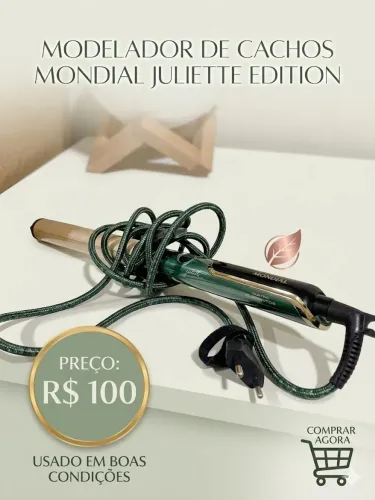 Modelador de Cachos Mondial By Juliette (Linha Qu4tro Elementos) 