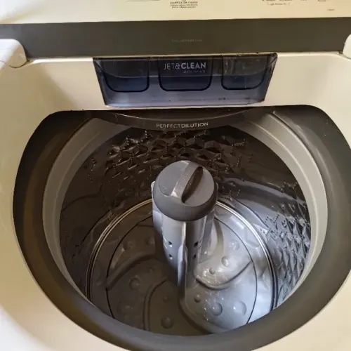 Máquina de lavar Electrolux 17KG Branca Essential Care com cesto inox e Jet&Clean.