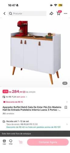 Vendo armário aparador de café Buffet