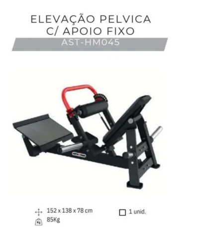 Elevação pelvica c/ apoiador fixo