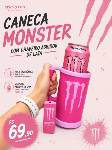 Kit Porta lata Monster Energetico 