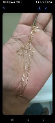 2 cordões de ouro