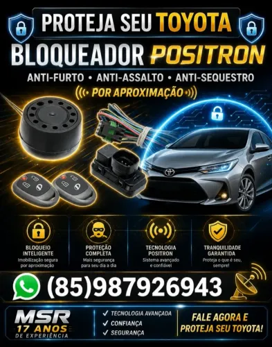 Bloqueador Positron P/ Toyota C/Controle de aproximação "Já Instalado"