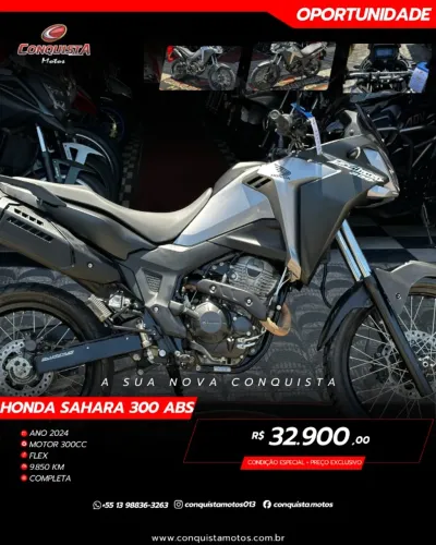 Xre 300 Sahara ABS 2024 | Apenas 9.000Km