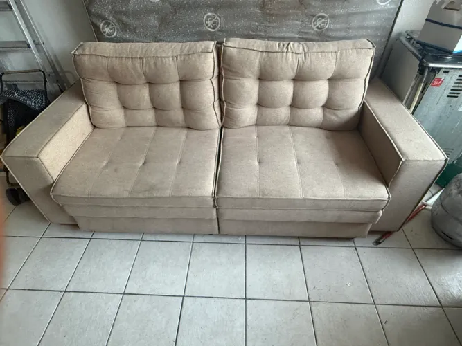 Vendo sofá de linho. 