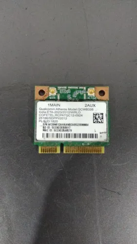 Placa Wifi Bluetooth Qualcomm Atheros Qcwb335 Notebook (Usado)