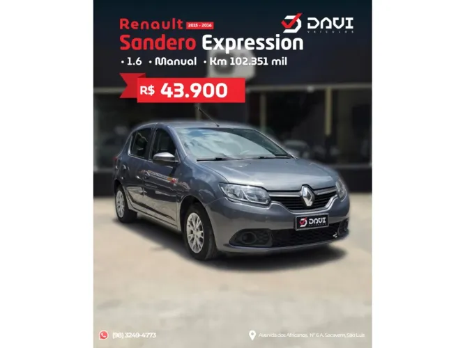 Renault Sandero Expression Flex 1.6 16V 5P 2016