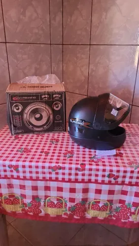 Capacete San Marino Original Preto Fosco 58, Novo, Sem Uso!