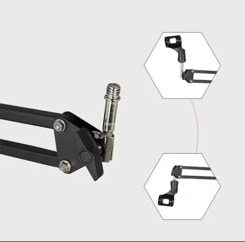 Suporte articulado de microfone