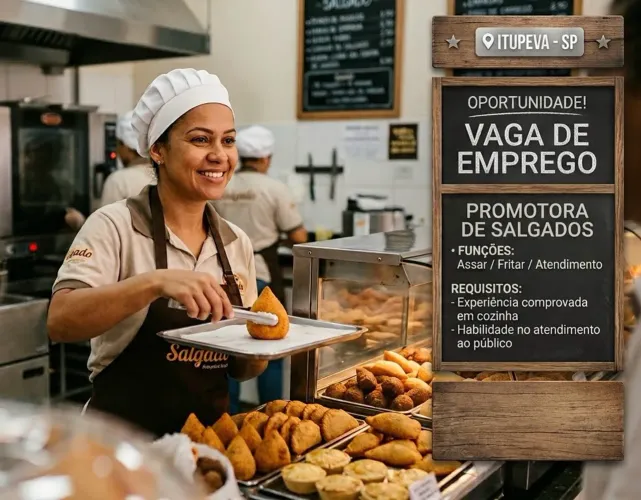 Promotor(a) , cozinheira(o) para Itupeva