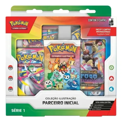 Box Coleção Parceiro Inicial Série 1 - Pokémon