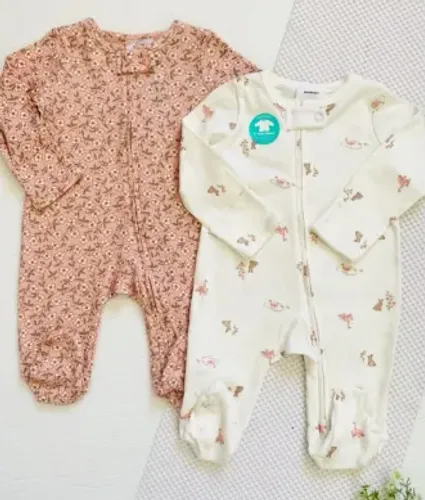 2 pijamas carters menina bichinhos e florzinhas - opçoes nos tamanhos 0-3m e 3-6m