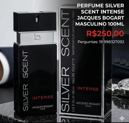 Perfume Silver Scent Intense Jacques Bogart Masculino 100ml