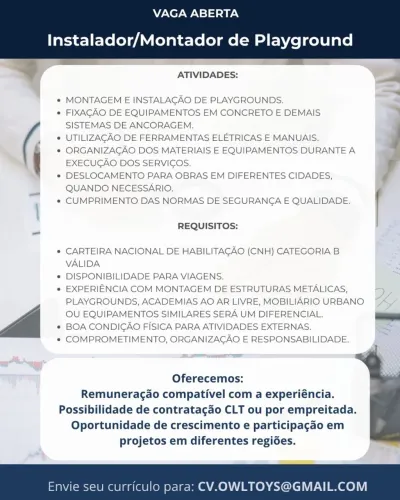 Instalador/montador de Playground