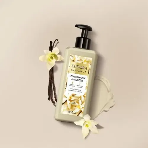 Hidratante corporal Eudora Instance Obsessão por Baunilha 400ml Novo
