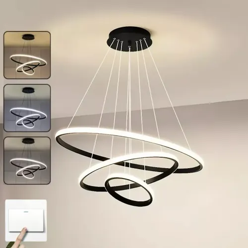 Lustre Para Sala Pendente Cozinha Luminária de Teto Led Nordic 3 cores