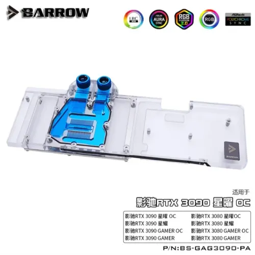 Bloco Gpu watercooler Bs-gag3090-pa Gigabyte 3080/3090 Borrow