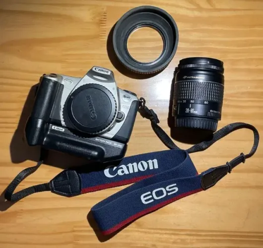 Kit Canon Câmera Analógica REBEL 2000 - completo e funcionando, PRONTO PRA USO