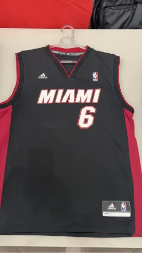Jersey Miami Heat 6 LeBron James Adidas tam M