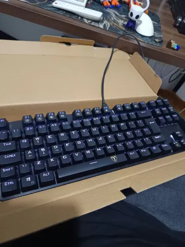 Teclado mecânico switch azul
