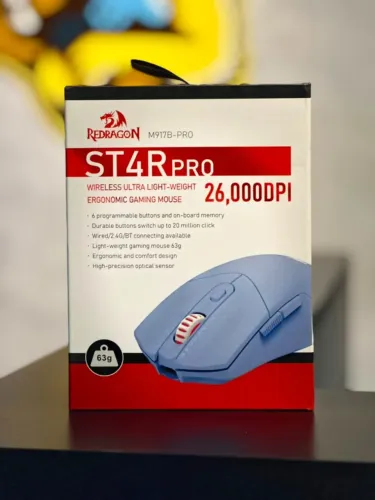 MOUSE REDRAGON ST4R PRO - NOVO LACRADO - SOMOS LOJA - TEMOS GARANTIA