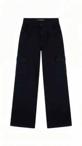 Calça cargo feminina preta