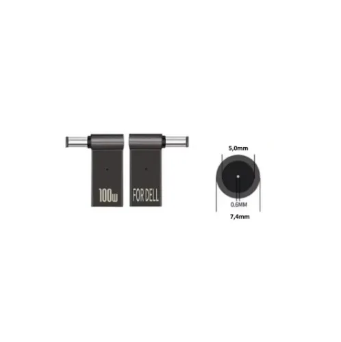 USB C Fêmea Para 4.5x3.0mm Jack Plug Adaptador De Carregamento DELL 100W